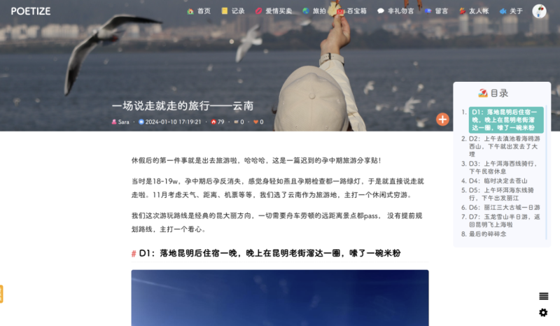 最美博客POETIZE个人博客系统源码-5